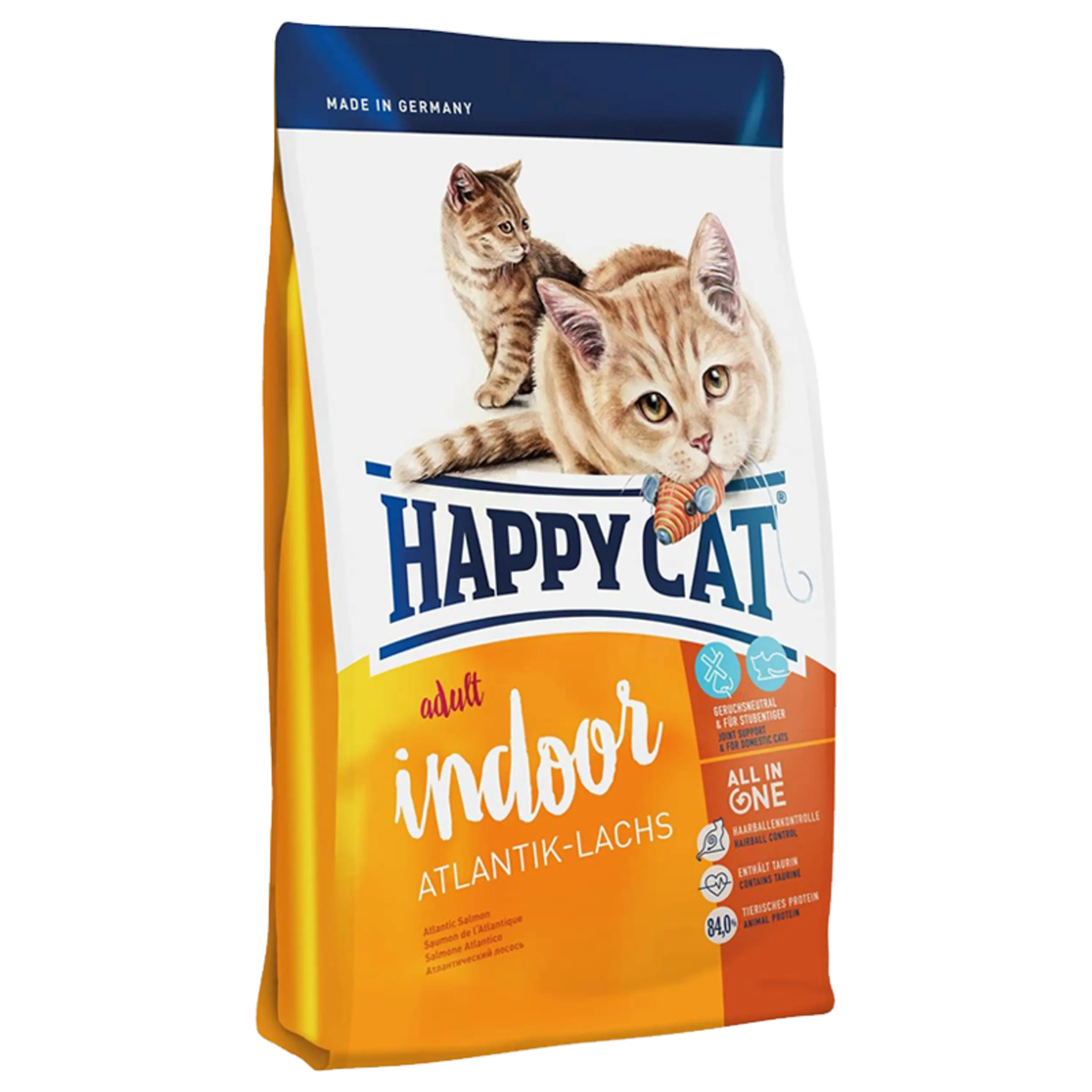 غذای خشک گربه هپی کت atlantik lachs indoor